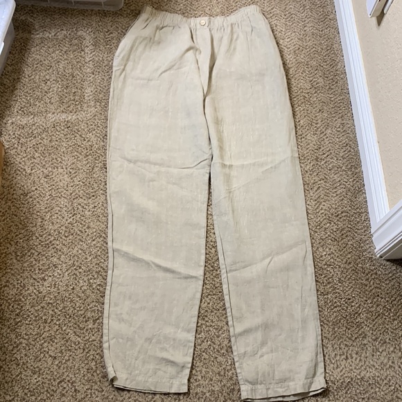 Vintage Linen Pants Long, with pockets - Picture 4 of 8